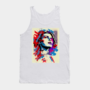 Abstract pop art style woman Tank Top